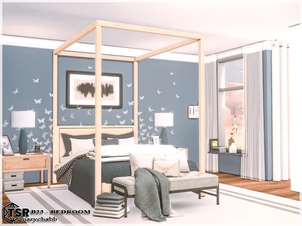 Mix B23 Bedroom - The Sims 4 Custom Content