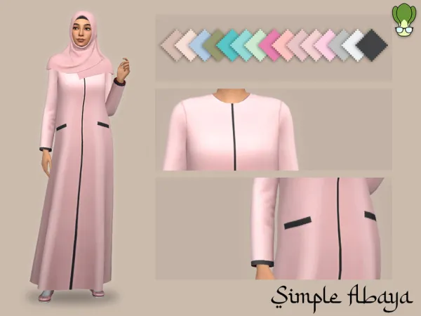 Maxis Match Simple Abaya 4 by kapakijo - The Sims 4 Custom Content