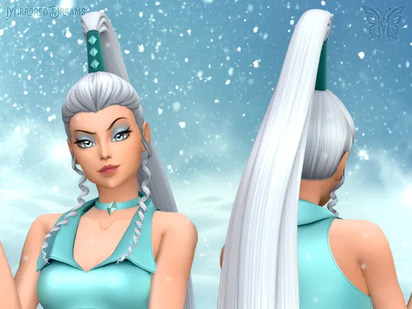Maxis Match Icy Trix Hair - The Sims 4 Custom Content