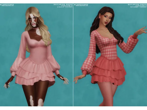 Maxis Match BAILARINA DRESS by candysims4 - The Sims 4 Custom Content