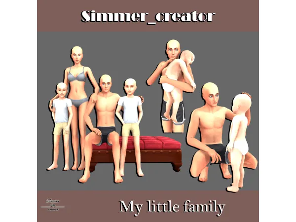 Mix My little family by Meow_creator - The Sims 4 Custom Content