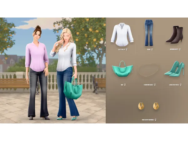 Maxis Match ALICIA SET ModCo Studios - The Sims 4 Custom Content