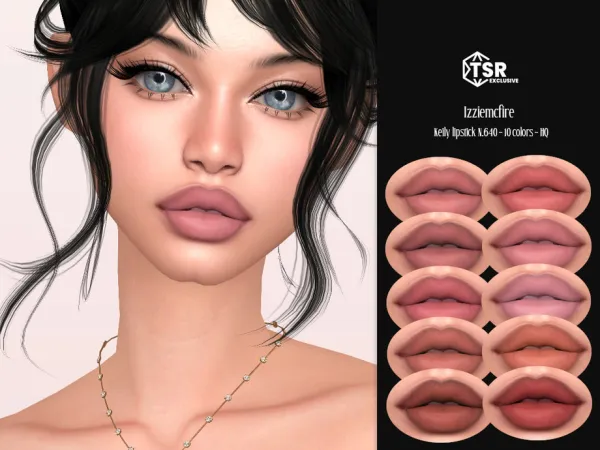Mix IMF Keily Lipstick N640 by IzzieMcFire - The Sims 4 Custom Content