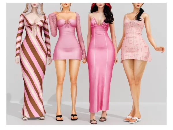 Alpha Pink Shine Collection - The Sims 4 Custom Content