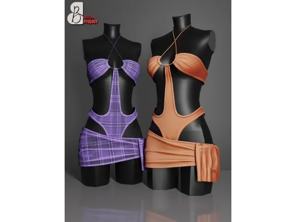 Alpha BillionProject Linlin Outfit - The Sims 4 Custom Content