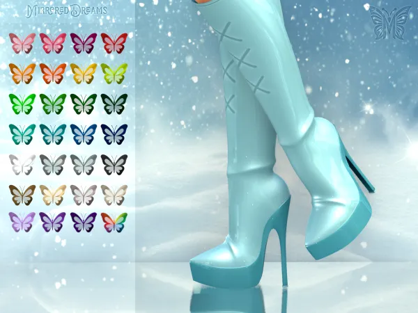 Maxis Match Icy Trix Boots by mirroreddreamscc - The Sims 4 Custom Content
