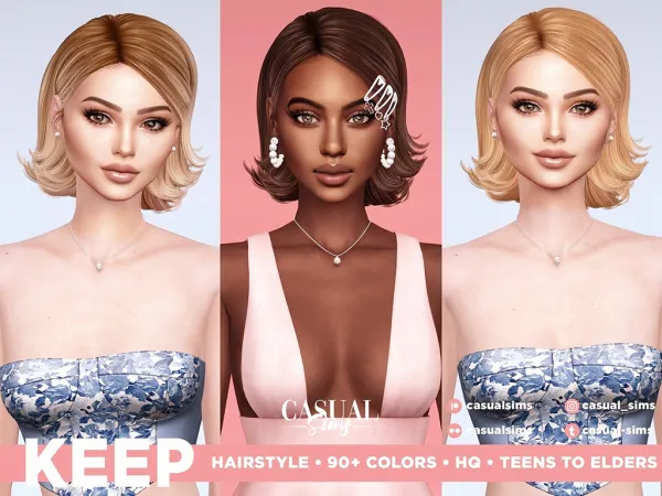 Alpha Keep Hairstyle [SIMSFINDS] - The Sims 4 Custom Content