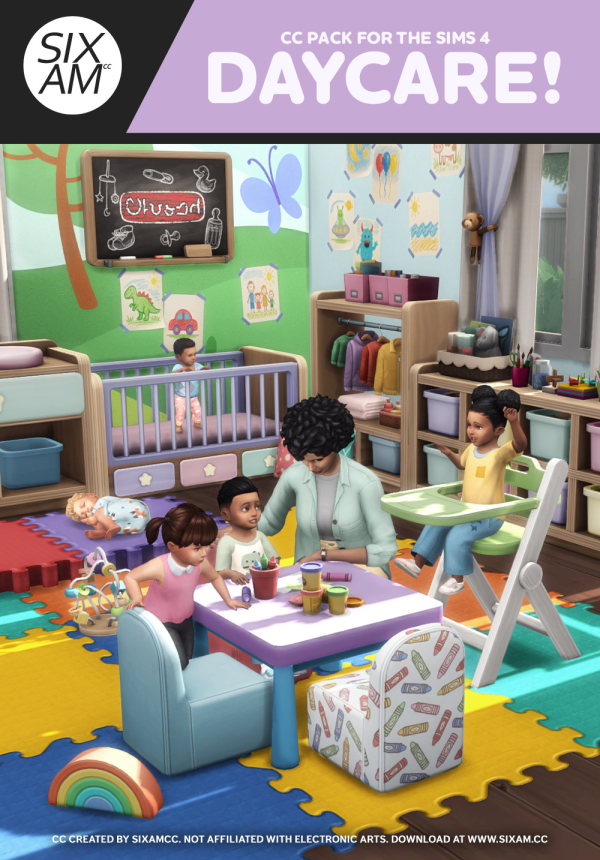 Maxis Match Daycare by simsfinds - The Sims 4 Custom Content
