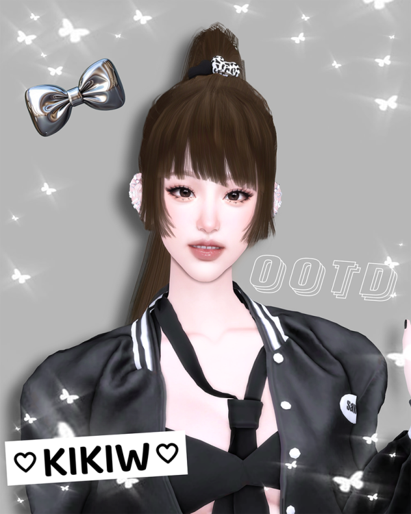 Alpha KIKIWHAIR 20250225 by simsfinds - The Sims 4 Custom Content