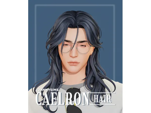 Maxis Match Caelron Hair by johnnysims - The Sims 4 Custom Content