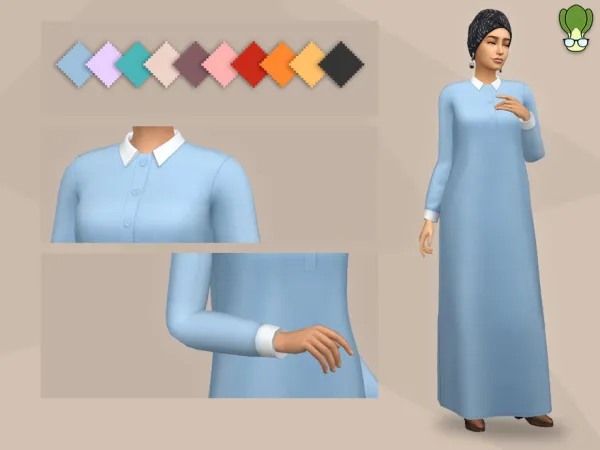 Maxis Match Modest Wear Abaya 7 by kapakijo - The Sims 4 Custom Content