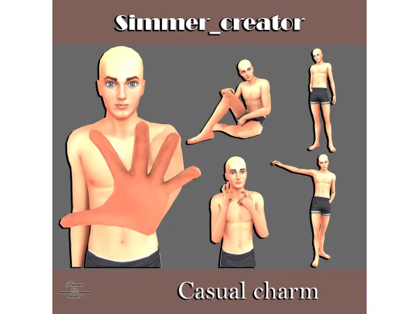 Mix Casual charm by Meow_creator - The Sims 4 Custom Content