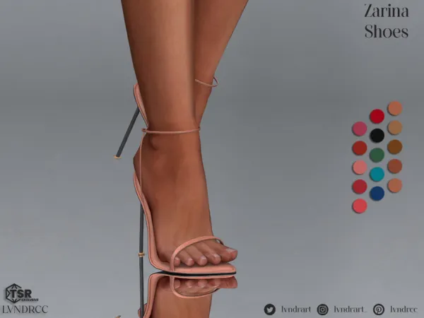 Maxis Match Zarina Shoes by LVNDRCC - The Sims 4 Custom Content