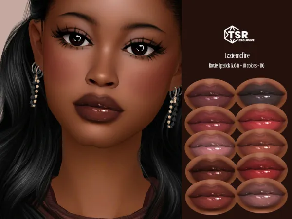 Alpha IMF Roxie Lipstick N641 by IzzieMcFire - The Sims 4 Custom Content