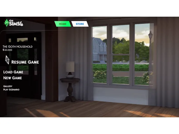 Mix Refreshed Main Menu Homeview by simsfinds - The Sims 4 Custom Content