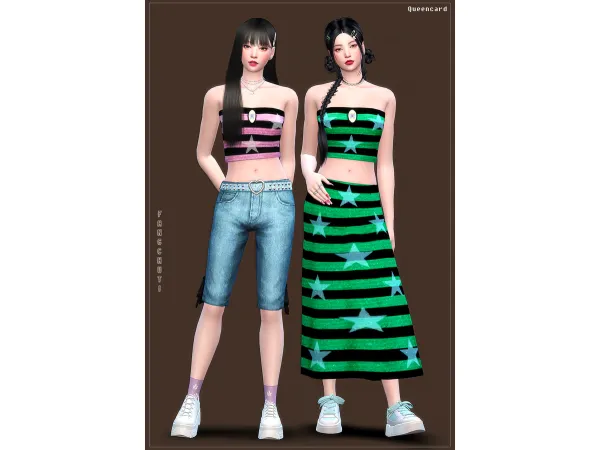 Alpha u2018SYMN Queencardu2019 Outfits by (fangchuti) - The Sims 4 Custom Content