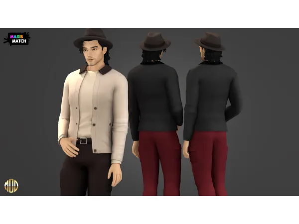 Maxis Match Joseph Set Jacket by Modco Studios - The Sims 4 Custom Content