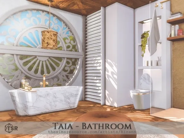 Alpha Taia Bathroom - The Sims 4 Custom Content