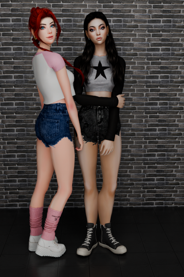 Alpha Ripped shorts by simsfinds - The Sims 4 Custom Content