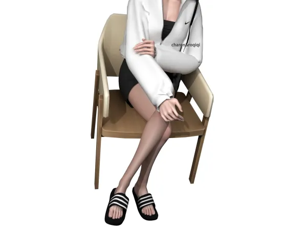 Alpha slippers FM by charon_roqiqi - The Sims 4 Custom Content