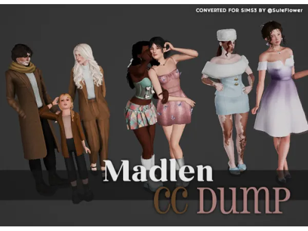 4TO3 Madlen Dump by suteflower - The Sims 3 Custom Content