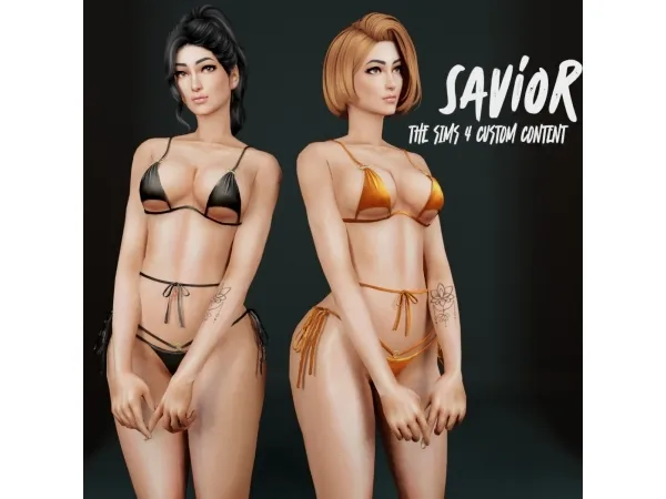 Alpha SO_Shopie Bikini Set - The Sims 4 Custom Content