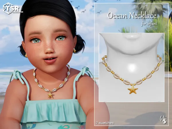 Alpha Ocean Necklace - The Sims 4 Custom Content