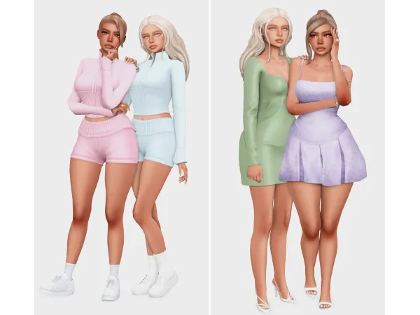 Alpha workout to party mode sims 4 lookbooks by boujeesimss - The Sims 4 Custom Content
