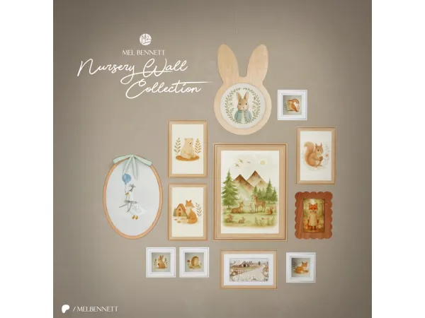 Mix Nursery Wall Collection - The Sims 4 Custom Content