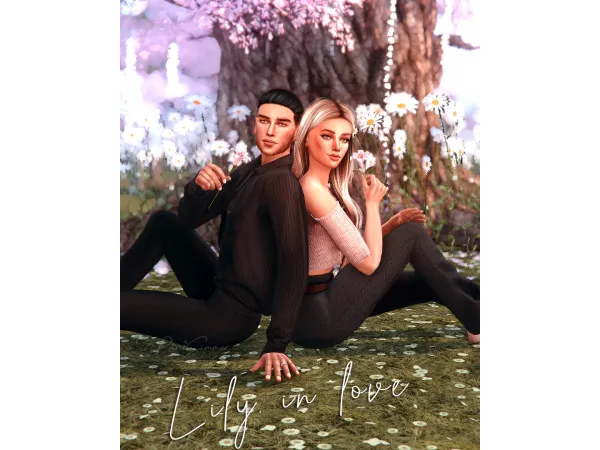 Mix Lily in Love by ParisSimmer - The Sims 4 Custom Content