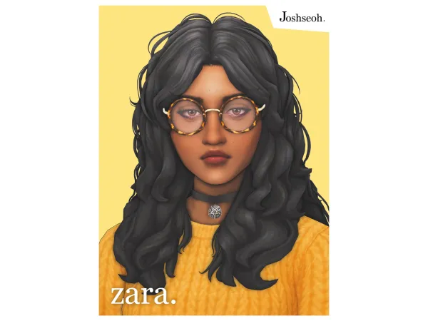 Maxis Match Zara Hair by jo_se_oh - The Sims 4 Custom Content
