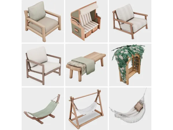 Maxis Match outdoor seating sims 4 finds by boujeesimss - The Sims 4 Custom Content
