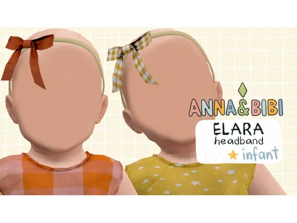 Maxis Match Elara INFANT headband [AnnaBibi] - The Sims 4 Custom Content