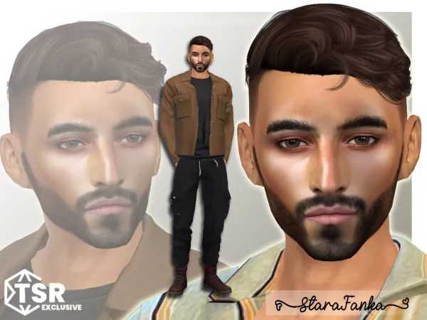 Alpha Alderico Rissone by starafanka - The Sims 4 Custom Content