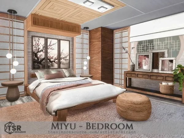 Alpha Miyu Bedroom - The Sims 4 Custom Content