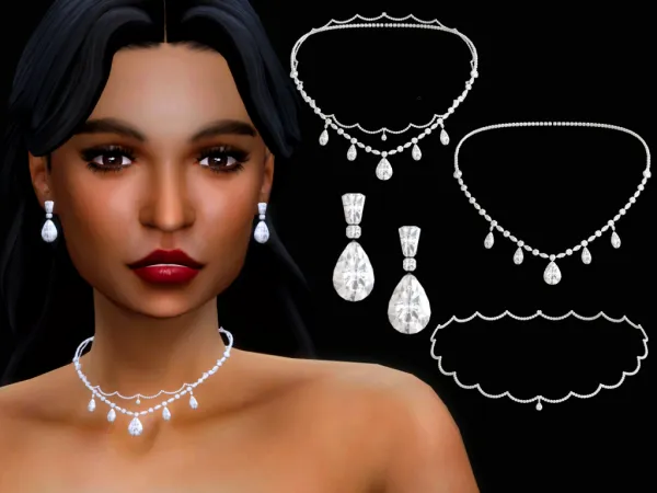Mix Crystal Glow Set - The Sims 4 Custom Content