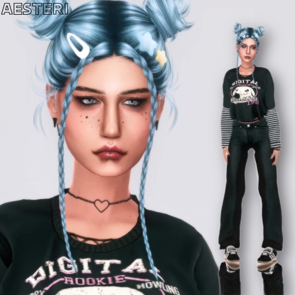 Alpha Erica Wrenn by aesteri - The Sims 4 Custom Content