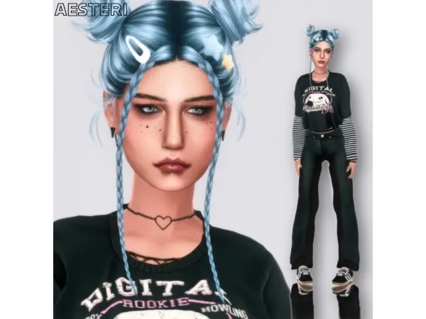 Alpha Erica Wrenn by aesteri - The Sims 4 Custom Content