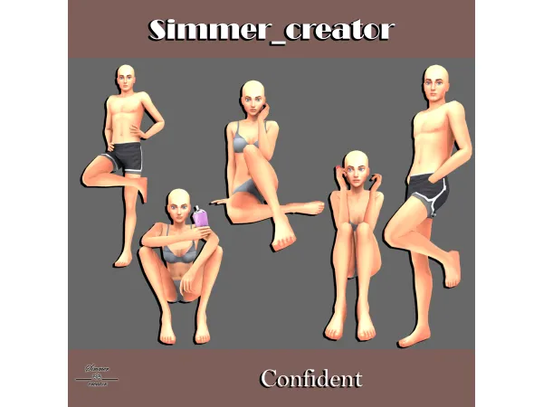 Mix Confident by Meow_creator - The Sims 4 Custom Content