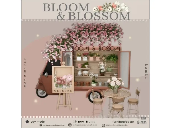 Alpha bloom and blossom - The Sims 4 Custom Content