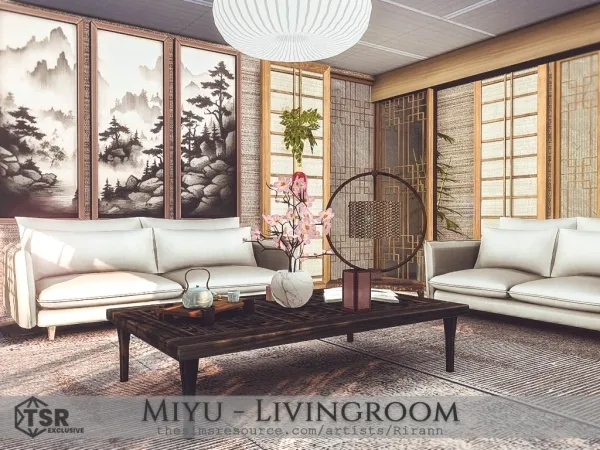 Alpha Miyu Livingroom - The Sims 4 Custom Content