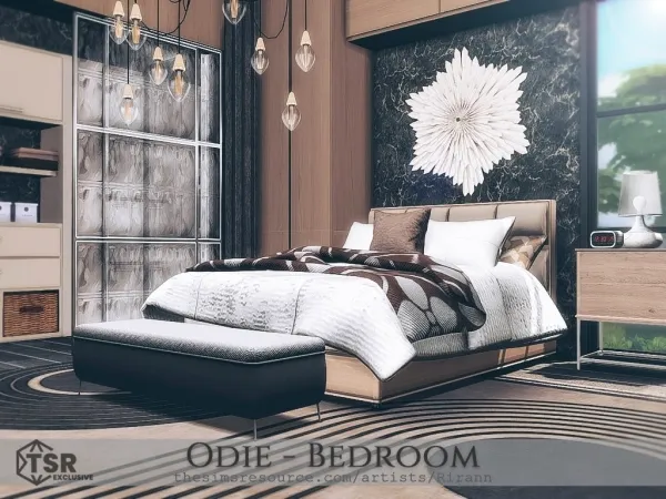 Alpha Odie Bedroom - The Sims 4 Custom Content