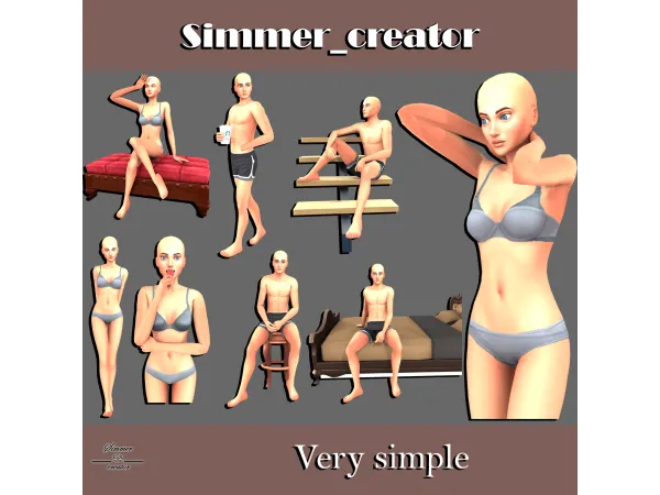 Mix Very simple by Meow_creator - The Sims 4 Custom Content