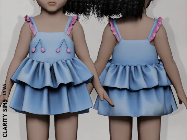 Mix Jana Dress Toddler - The Sims 4 Custom Content