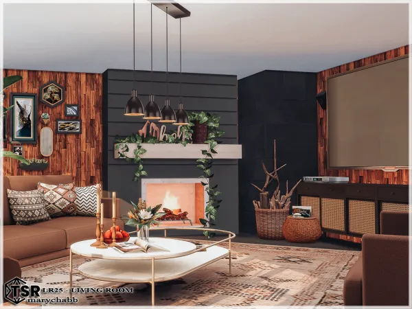 Mix LR 25 Living Room - The Sims 4 Custom Content