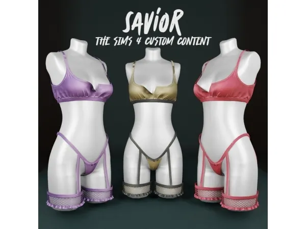 Alpha SO_Jacqueline Lingerie - The Sims 4 Custom Content