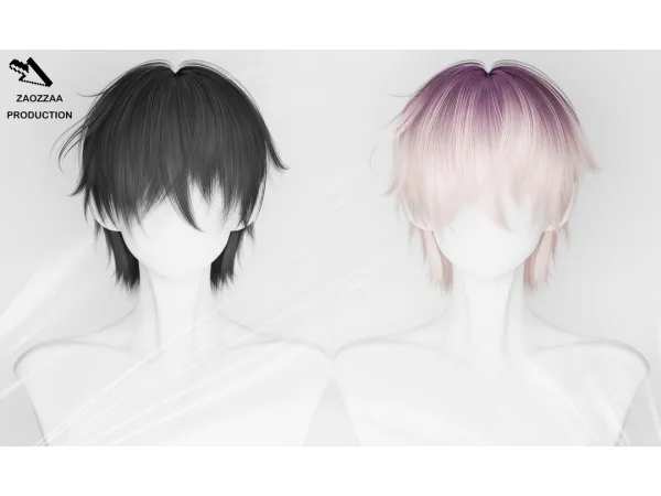 Alpha Sixty One Hair SP by [ZAO] - The Sims 4 Custom Content
