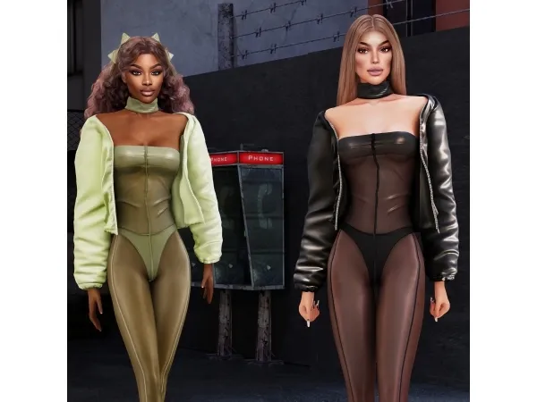 Alpha Puffer Jacket (ACCESSORY CATEGORY) cool_content_star - The Sims 4 Custom Content