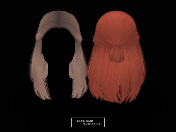 Alpha Kane Hair - The Sims 4 Custom Content