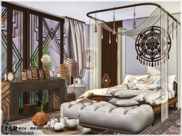Mix B24 Bedroom - The Sims 4 Custom Content